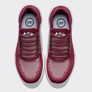 APL Athletic Propulsion Labs Women 10 Men 8.5 Burgundy Techloom Breeze Run Shoes
